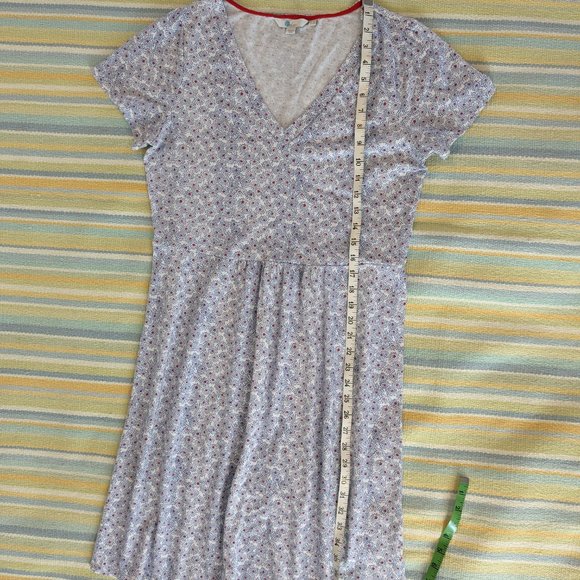⭐ Boden Penelope Cotton Modal Jersey Dot Print Dress Size 12R - Picture 8 of 15